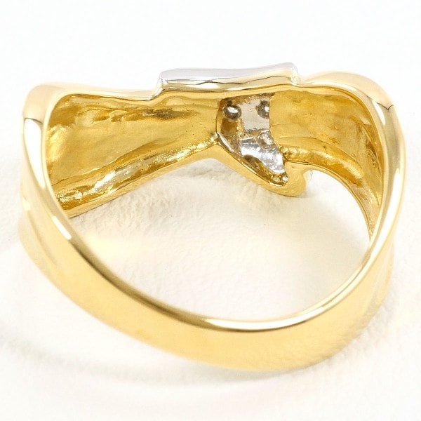 PT900 プラチナ リング 11号 ダイヤ 0.02 中古