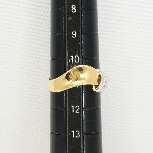 PT900 プラチナ リング 11号 ダイヤ 0.02 中古