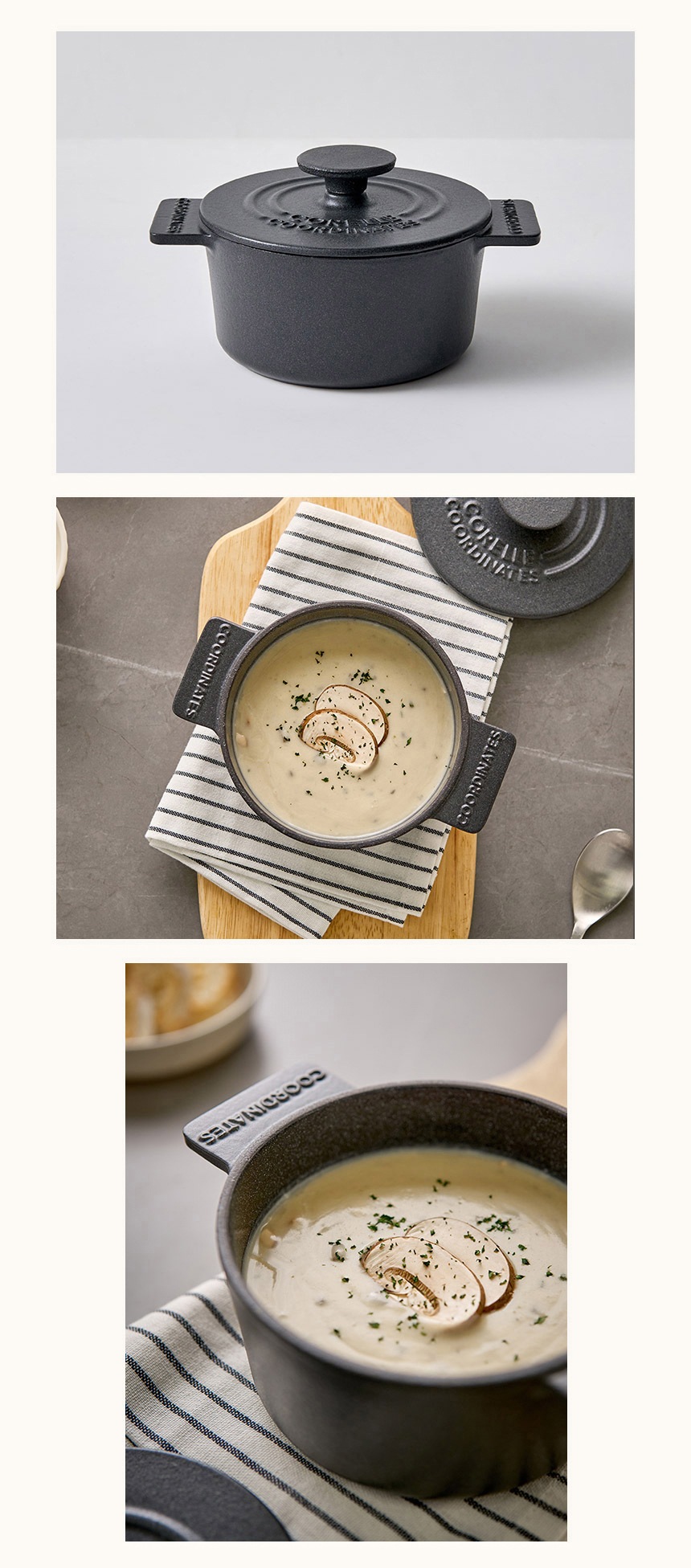 アシュリー鋳鉄ノンスティックシチューポット (14cm) レッド アシュリー鋳鉄ノンスティックシチューポット (14cm) レッド