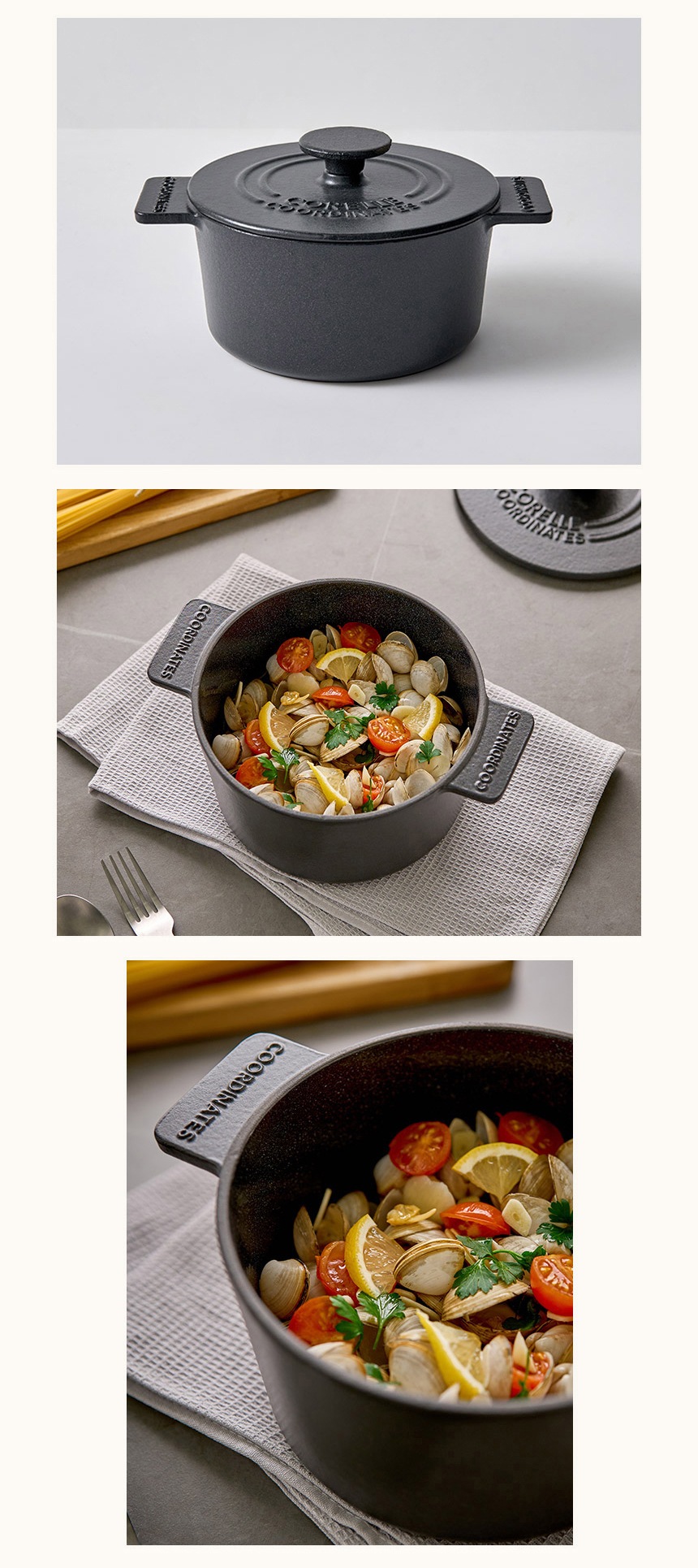 アシュリー鋳鉄ノンスティックシチューポット (14cm) レッド アシュリー鋳鉄ノンスティックシチューポット (14cm) レッド