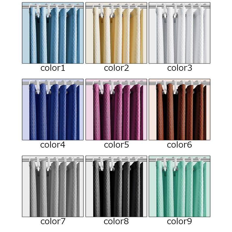 【高.品.質】【高级感素材】シャワーカーテン お風呂カーテン 100*180 チェック柄 防水 バスルーム 遮光 北欧 バス用品