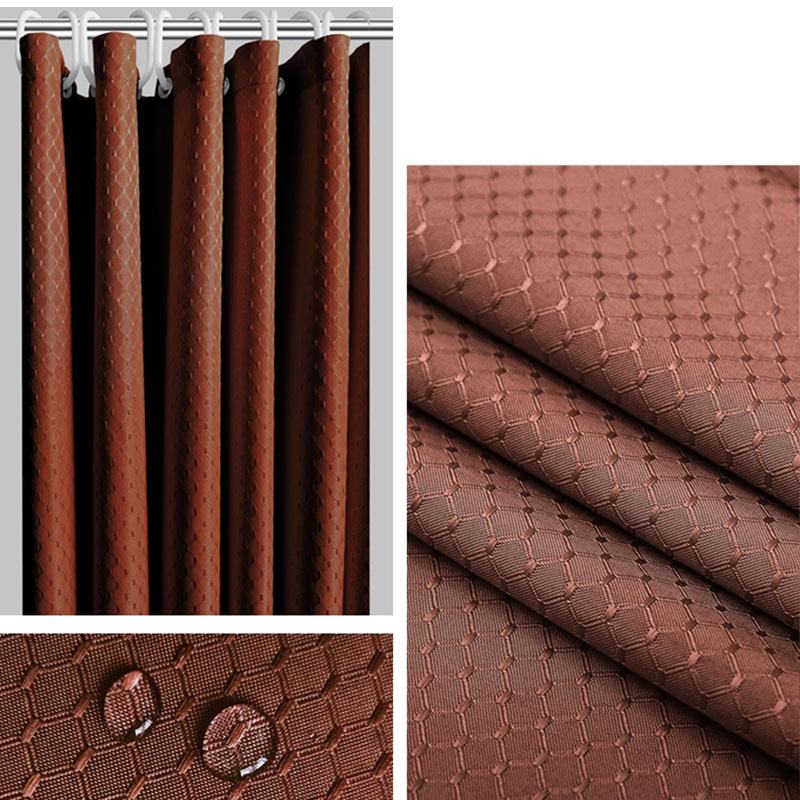 【高.品.質】【高级感素材】シャワーカーテン お風呂カーテン 100*180 チェック柄 防水 バスルーム 遮光 北欧 バス用品