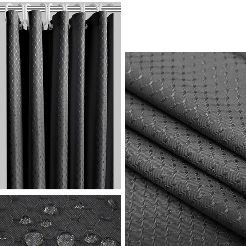 【高.品.質】【高级感素材】シャワーカーテン お風呂カーテン 100*180 チェック柄 防水 バスルーム 遮光 北欧 バス用品