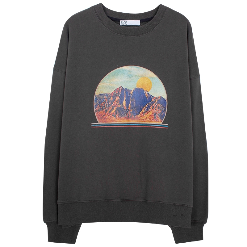 【送料無料】レディース トレーナー スウェット プルオーバー プリント ヴィンテージ風 【送料無料】レディース トレーナー スウェット プルオーバー プリント ヴィンテージ風