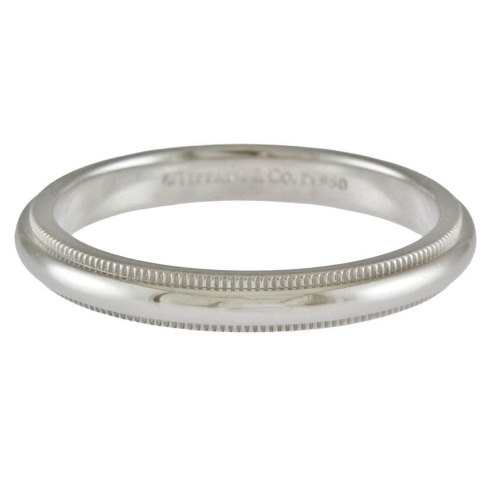 ティファニー ミルグレイン リング 指輪 19.5号 Pt950プラチナ TIFFANY&Co. 中古 美品