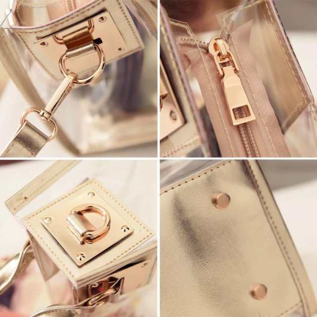 クリアバッグ レディース ショルダーバッグ プールバッグ 透明 トートバッグ 春夏 PVC クリアバッグ レディース ショルダーバッグ プールバッグ 透明 トートバッグ 春夏 PVC