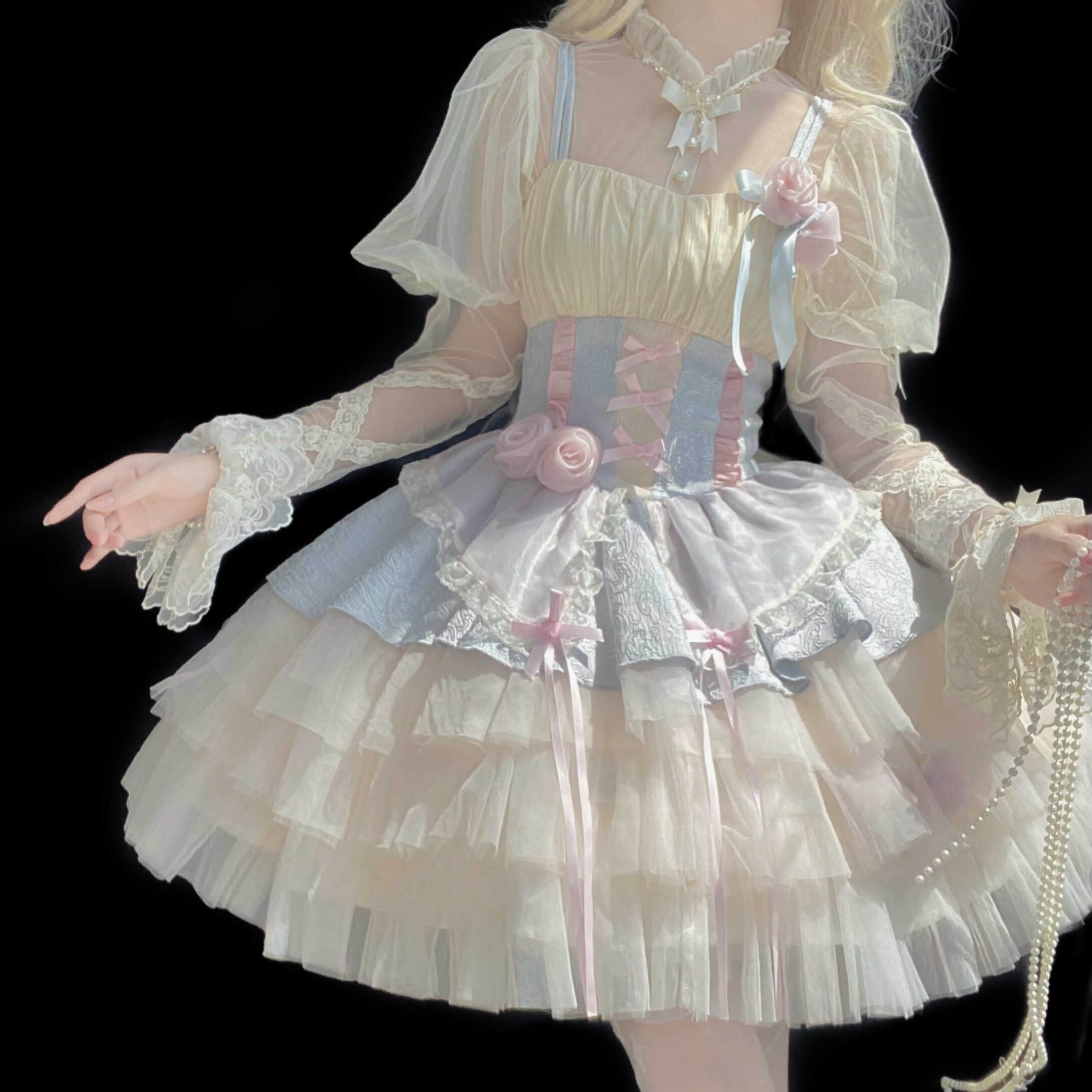 正規品ほろ酔いローズlolitaバレエ犬ショートロリータケーキキャミソールワンピース 正規品ほろ酔いローズlolitaバレエ犬ショートロリータケーキキャミソールワンピース