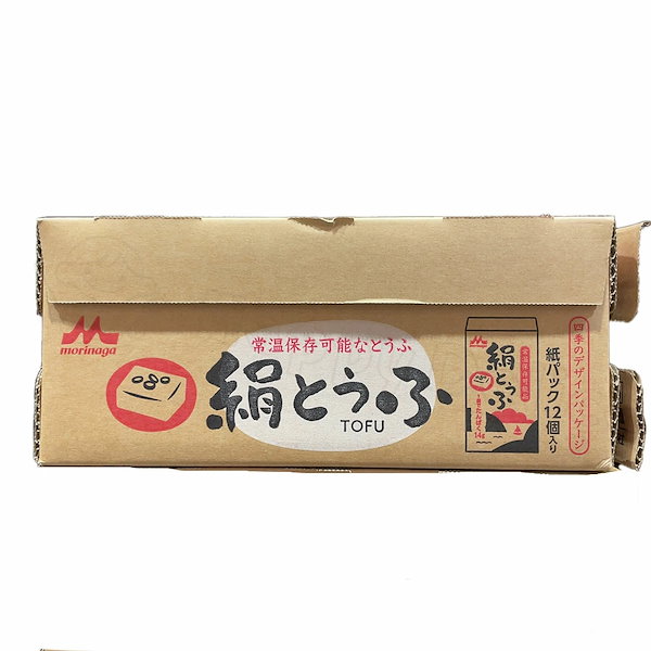 Qoo10] 森永 森永 常温 絹とうふ 250g 12個
