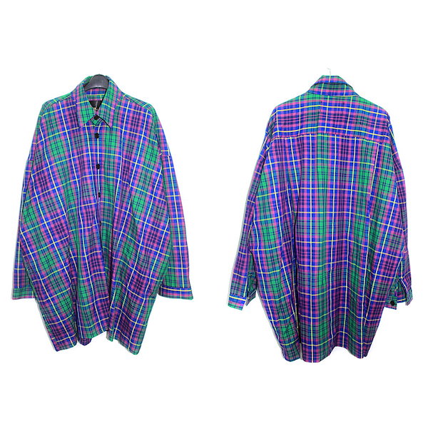 BTS ジョングク着用　blue checked flannel ジャケット