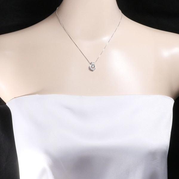 PT PT850 ネックレス ダイヤ 0.50 総重量約4.5g 約40cm ジュエリー 中古