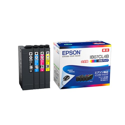 エプソン 純正 インクカートリッジ IB07CL4B ４色パック 大容量インク