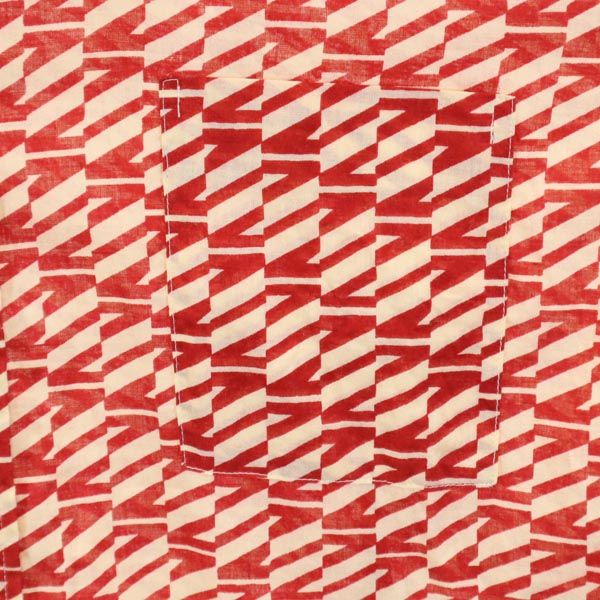 総柄 長袖 シャツ 4 レッド系 メンズ 総柄 長袖 シャツ 4 レッド系 メンズ