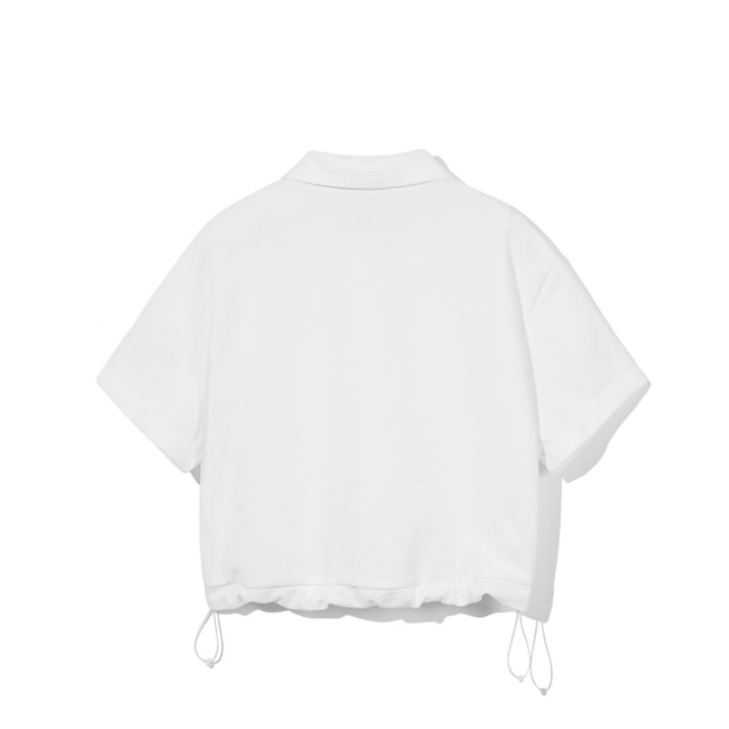 CODEGRAPHY (ウィメンズ) ジップカラーポロT_ホワイト CODEGRAPHY (ウィメンズ) ジップカラーポロT_ホワイト