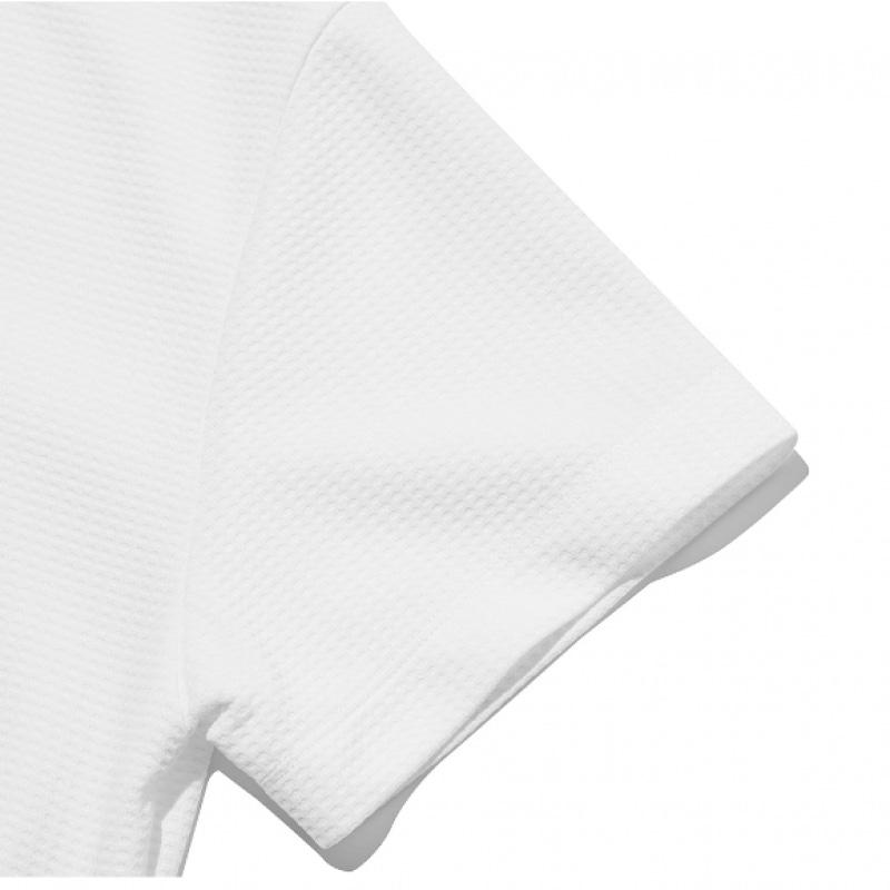 CODEGRAPHY (ウィメンズ) ジップカラーポロT_ホワイト CODEGRAPHY (ウィメンズ) ジップカラーポロT_ホワイト