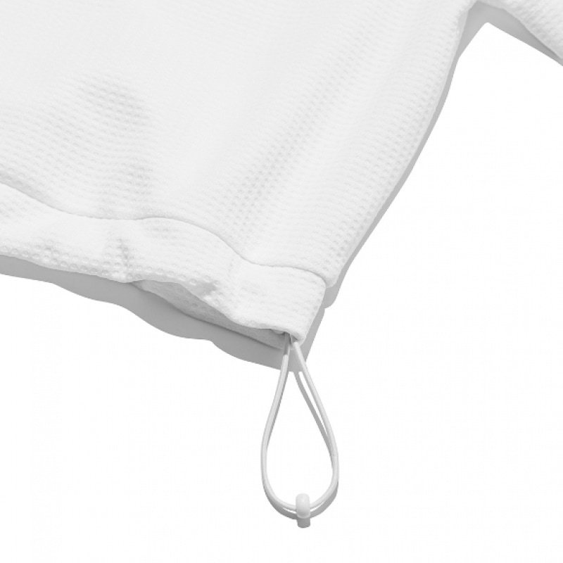 CODEGRAPHY (ウィメンズ) ジップカラーポロT_ホワイト CODEGRAPHY (ウィメンズ) ジップカラーポロT_ホワイト