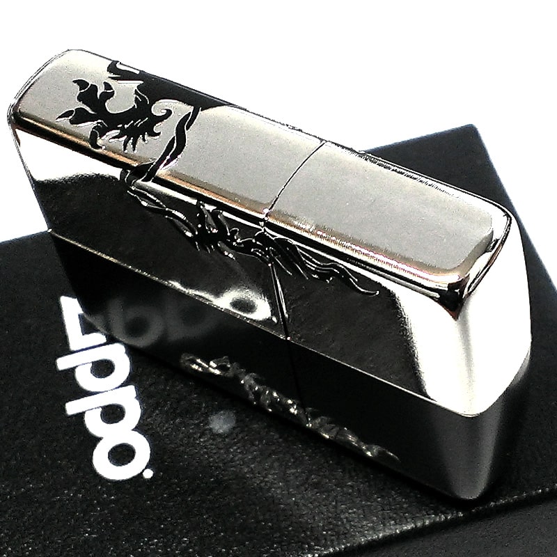 ZIPPO モノトーンライオン ジッポ ライター ブラック×ゴールド