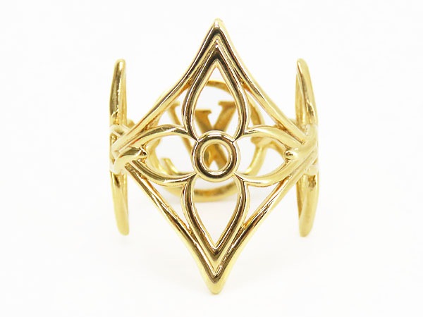 激レア新品同様ルイヴィトンバーグLVツイッギーリング指輪ゴールドメタルM0906S 激レア新品同様ルイヴィトンバーグLVツイッギーリング指輪ゴールドメタルM0906S