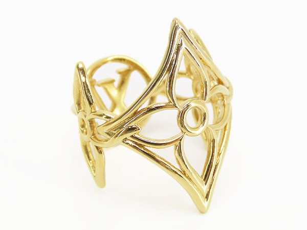 激レア新品同様ルイヴィトンバーグLVツイッギーリング指輪ゴールドメタルM0906S 激レア新品同様ルイヴィトンバーグLVツイッギーリング指輪ゴールドメタルM0906S