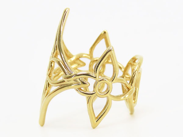 激レア新品同様ルイヴィトンバーグLVツイッギーリング指輪ゴールドメタルM0906S 激レア新品同様ルイヴィトンバーグLVツイッギーリング指輪ゴールドメタルM0906S