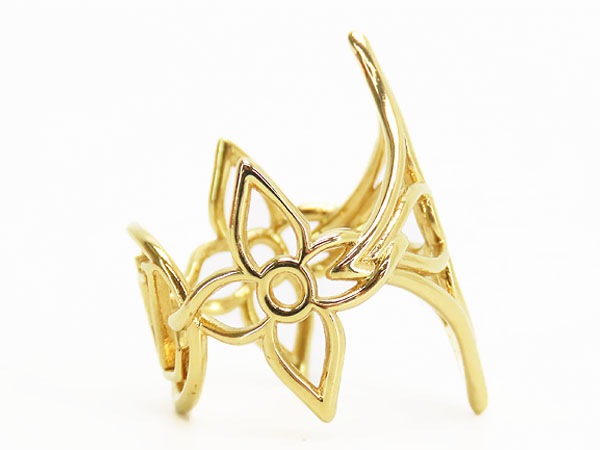 激レア新品同様ルイヴィトンバーグLVツイッギーリング指輪ゴールドメタルM0906S 激レア新品同様ルイヴィトンバーグLVツイッギーリング指輪ゴールドメタルM0906S