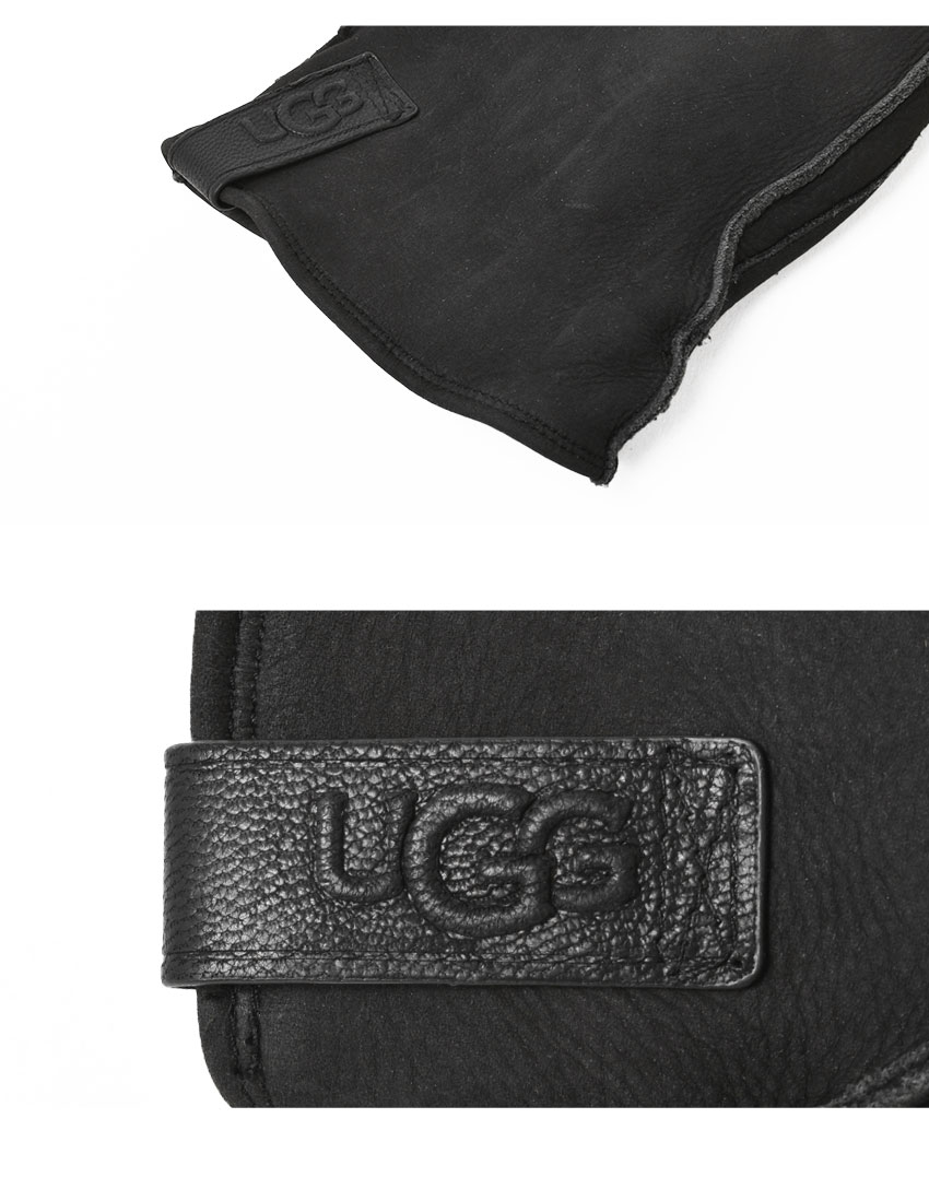 レザー クラムシェル ロゴ グローブ 21637 メンズ スマートフォン対応 スマホ対応 シンプル カジュアル おしゃれ レザー ブランド 本革 防寒 保温 男性 プレゼント ギフト 贈り物