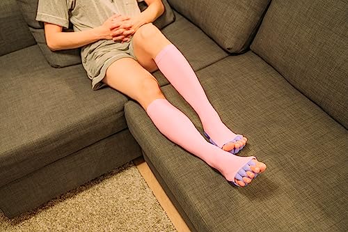 着圧ソックス スリムウォーク クイックリセット ソックス S-M ピンク パープル おうち用 着圧 AskDoctors ふくらはぎ 足裏 足指 着圧ソックス スリムウォーク クイックリセット ソックス S-M ピンク パープル おうち用 着圧 AskDoctors ふくらはぎ 足裏 足指