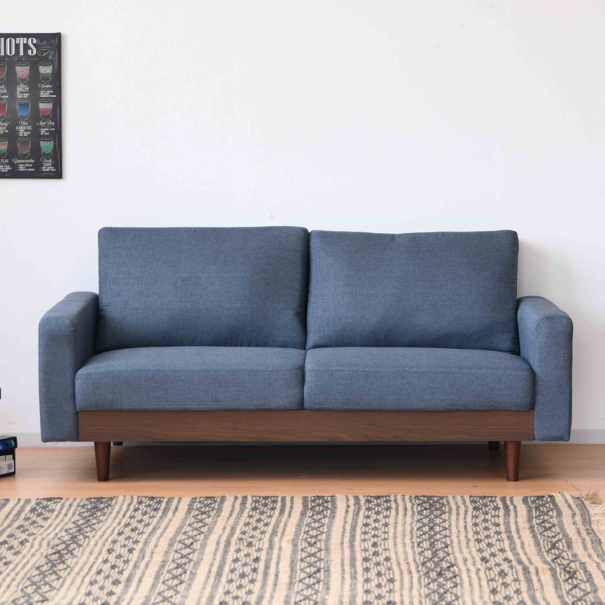 ソファ 3人掛け 幅165cm デコラ ソファー 三人掛け ファブリック 木目調 シンプル モダン おしゃれ オシャレ