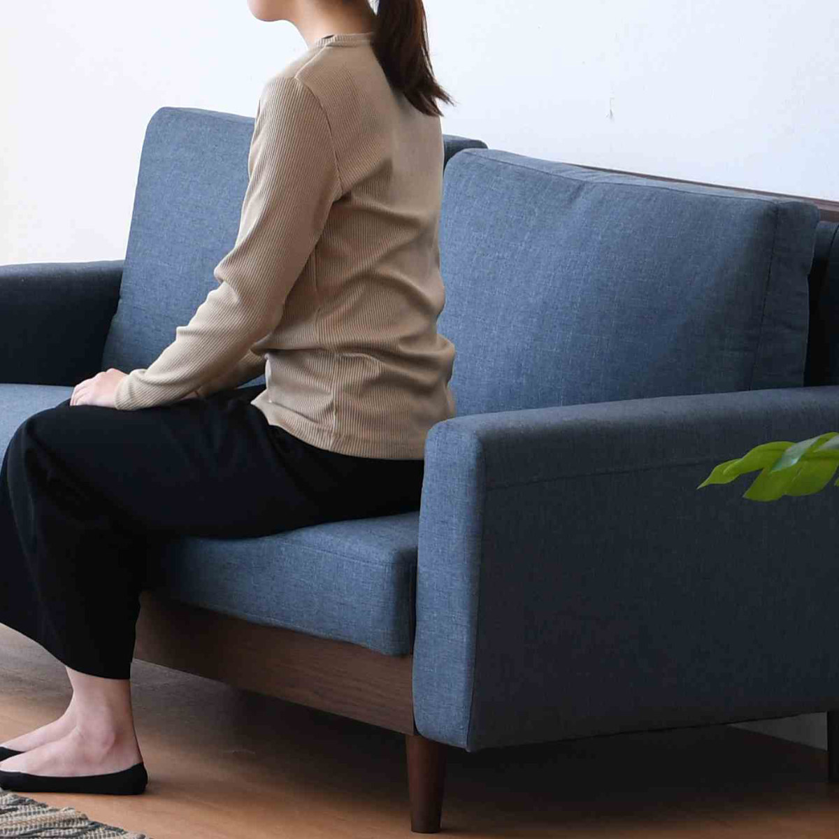 ソファ 3人掛け 幅165cm デコラ ソファー 三人掛け ファブリック 木目調 シンプル モダン おしゃれ オシャレ