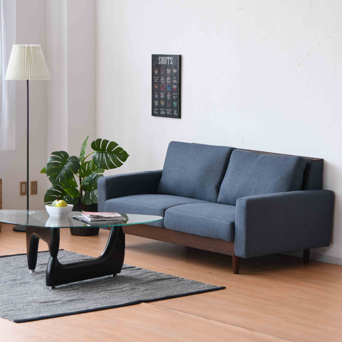 ソファ 3人掛け 幅165cm デコラ ソファー 三人掛け ファブリック 木目調 シンプル モダン おしゃれ オシャレ