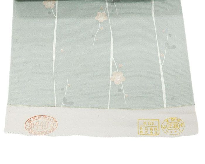 夏物 小紋 反物 正絹 絽 梅模様 小紋 新品 未仕立 wc3034 夏物 小紋 反物 正絹 絽 梅模様 小紋 新品 未仕立 wc3034 【公式通販】