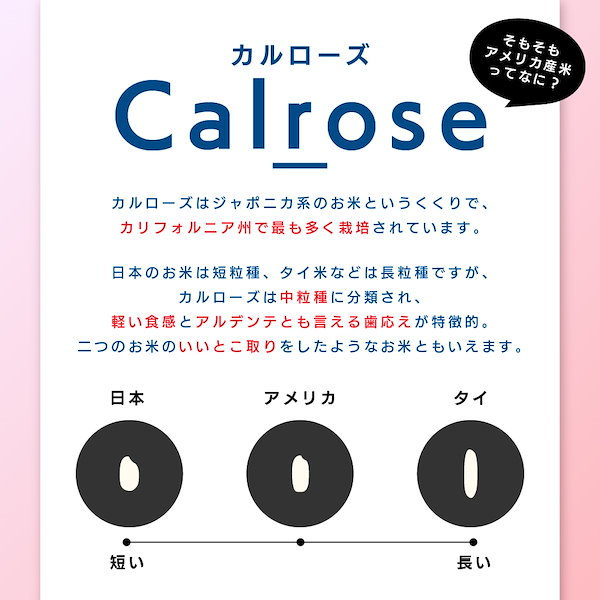 Qoo10] 暮らし応援！ アメリカ産 カルローズ 米