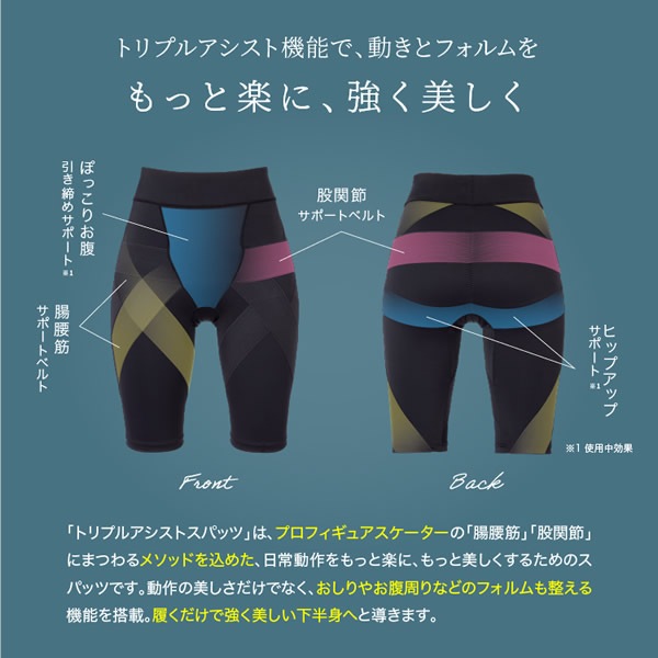 小塚崇彦のトリプルアシストスパッツ (送料無料) スパッツ 骨盤 ガードル 補整 着圧 レギンス 骨盤 股関節 サポーター インナー 女性 レディース 小塚崇彦のトリプルアシストスパッツ (送料無料) スパッツ 骨盤 ガードル 補整 着圧 レギンス 骨盤 股関節 サポーター インナー 女性 レディース