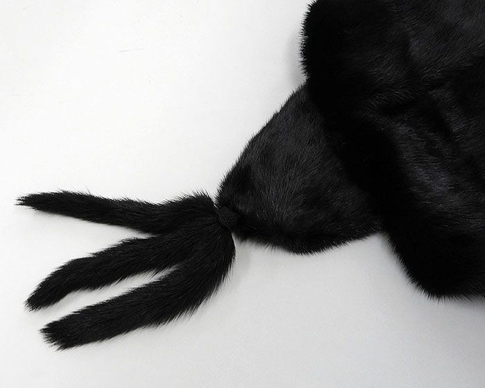 ショール ミンク 毛皮 ストール リアルファー ショール しっぽ付き ブラック 着物にも洋服にも 美品 リサイクル u0111 ショール ミンク 毛皮 ストール リアルファー ショール しっぽ付き