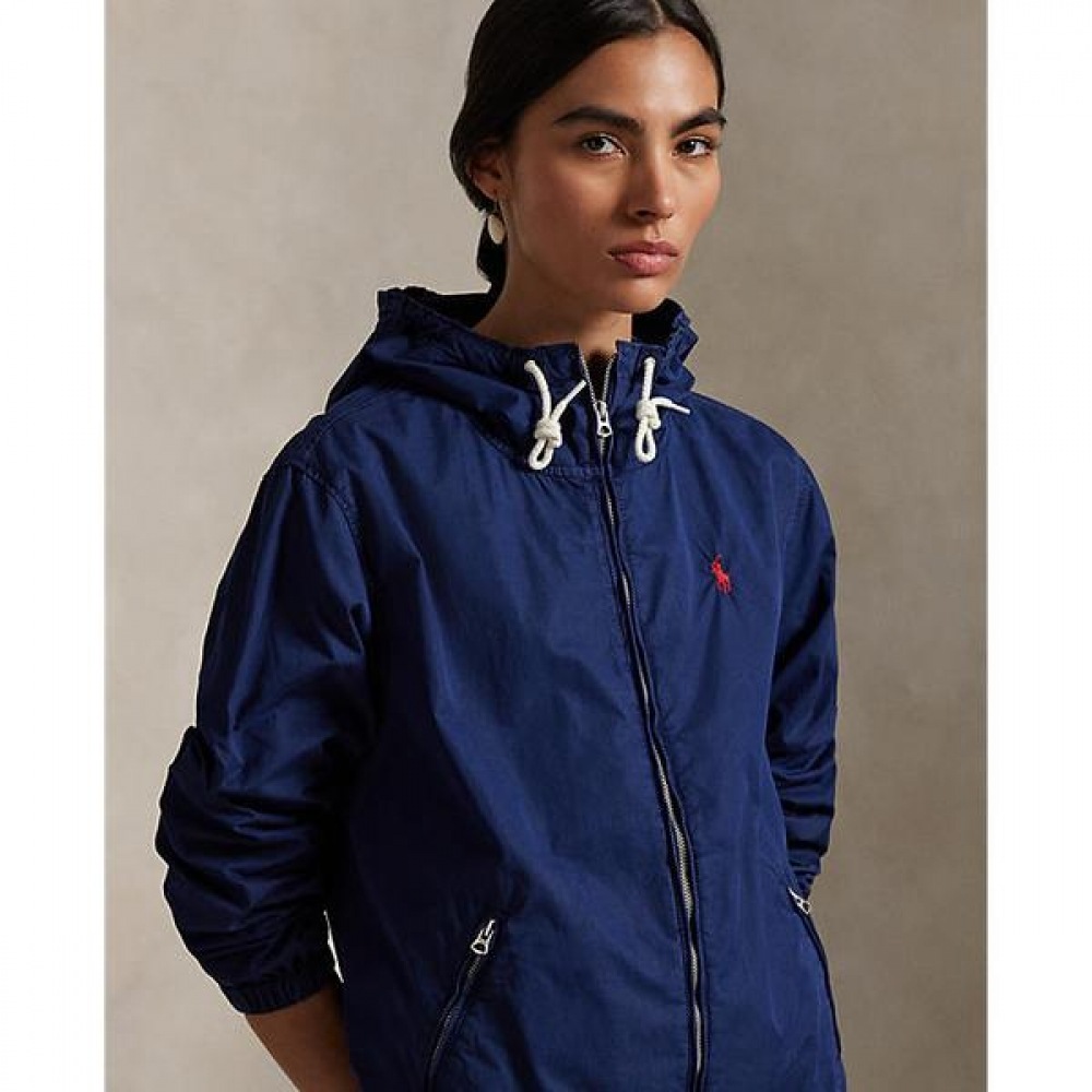 ポロラルフローレンウィメンズツイルフード付きジャケット (WMPOOTWN5A20089410)