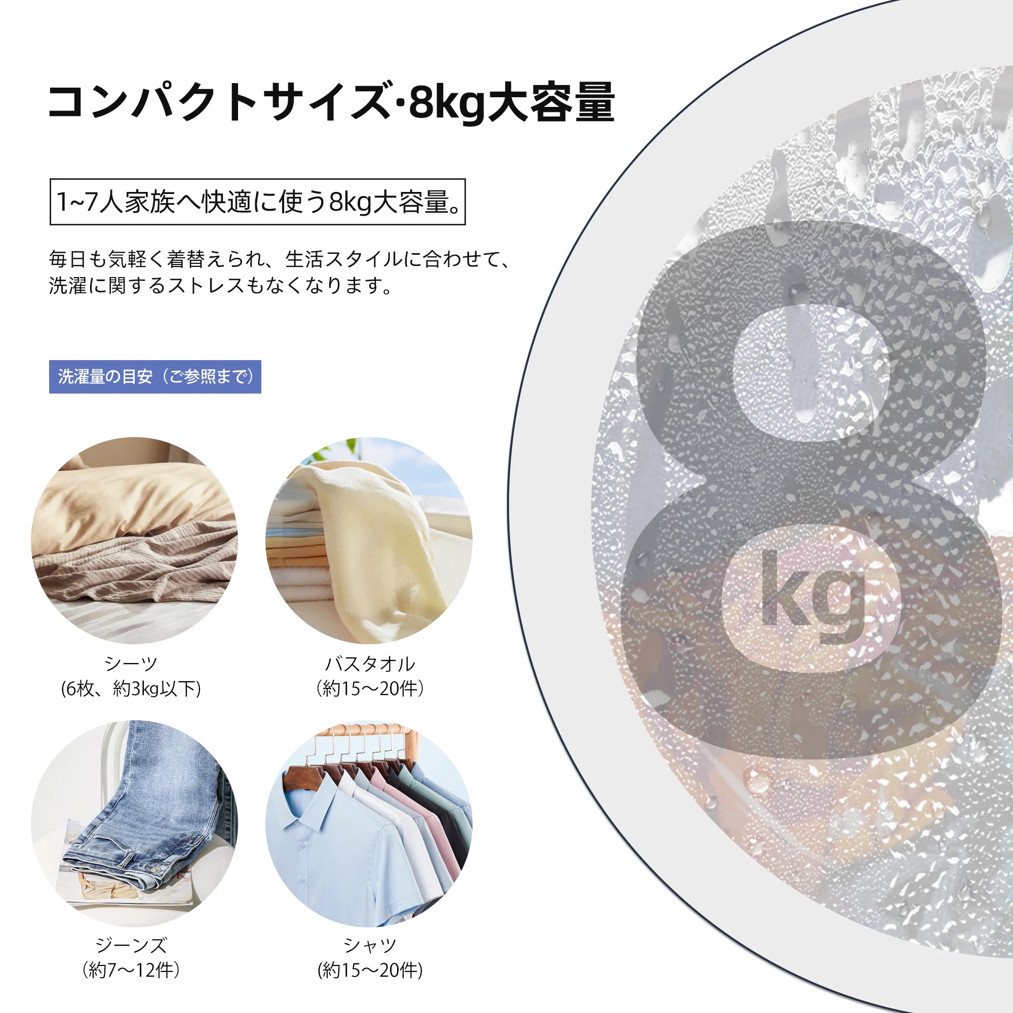 445【新品】 全自動洗濯機 8kg 大容量 縦型 上開き キレイ タイマー コンパクト 一人暮らし 家庭用 水位調整 小型洗濯機 節電 布団 ステンレス槽 まとめ洗い 洗濯物きれい タイマー機能 445【新品】 全自動洗濯機 8kg 大容量 縦型 上開き キレイ タイマー コンパクト 一人暮らし 家庭用 水位調整 小型洗濯機 節電 布団 ステンレス槽 まとめ洗い 洗濯物きれい タイマー機能