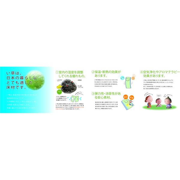 国産 い草 玄関マット 約70×120cm ブラウン 日本製 縁：綿100％ 滑りにくい加工 裏貼り エルモード リビング 廊下