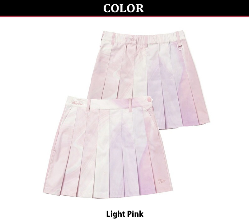 ニューエラ WOMEN S プリーツスカート 紺野ゆり Light Pink インナーショーツ付 ゴルフ ボトムス レディース 女性 国内正規品 [AA]