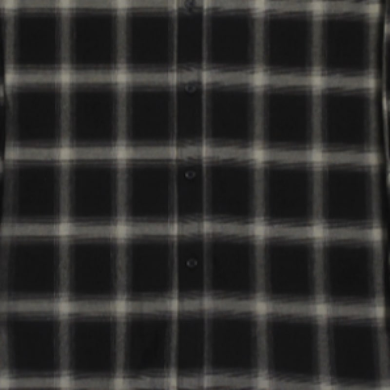 GRAVER [ユニセックス] フラワーグラバーオブアーチロゴチェックシャツ_ブラック