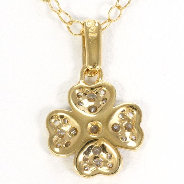 K18 18金 YG イエローゴールドWG ネックレス ジルコニア 約39cm ジュエリー 中古 K18 18金 YG イエローゴールドWG ネックレス ジルコニア 約39cm ジュエリー 中古