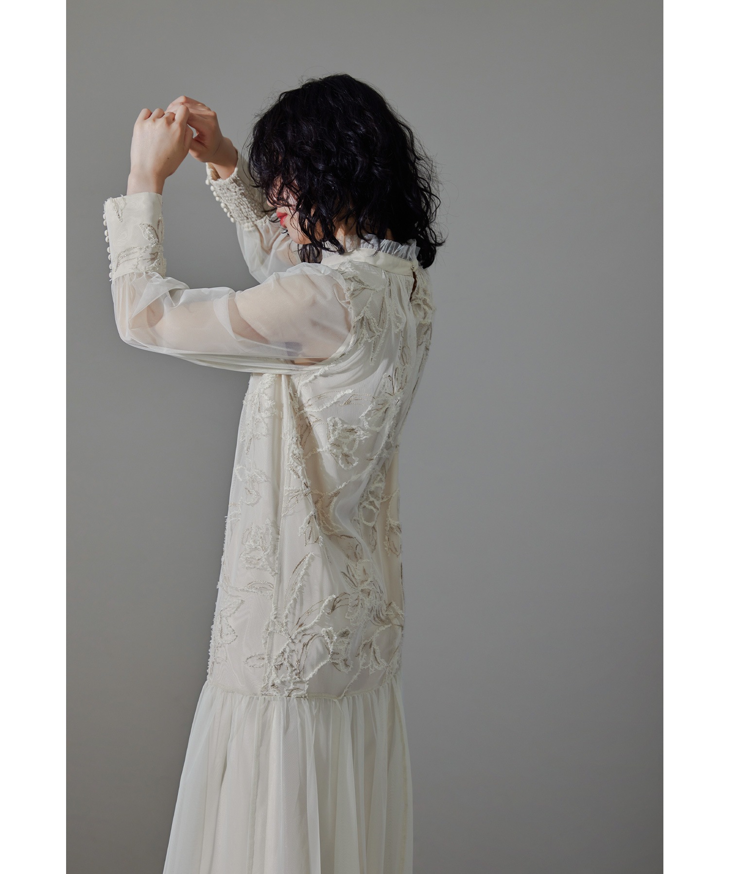 フェザーフラワーチュールドレス パーティードレス 結婚式 ワンピース 刺繍レース ラメ フレア Aライン お呼ばれ パーティー 二次会 披露宴 謝恩会 成人式 同窓会 卒業式 フォーマル