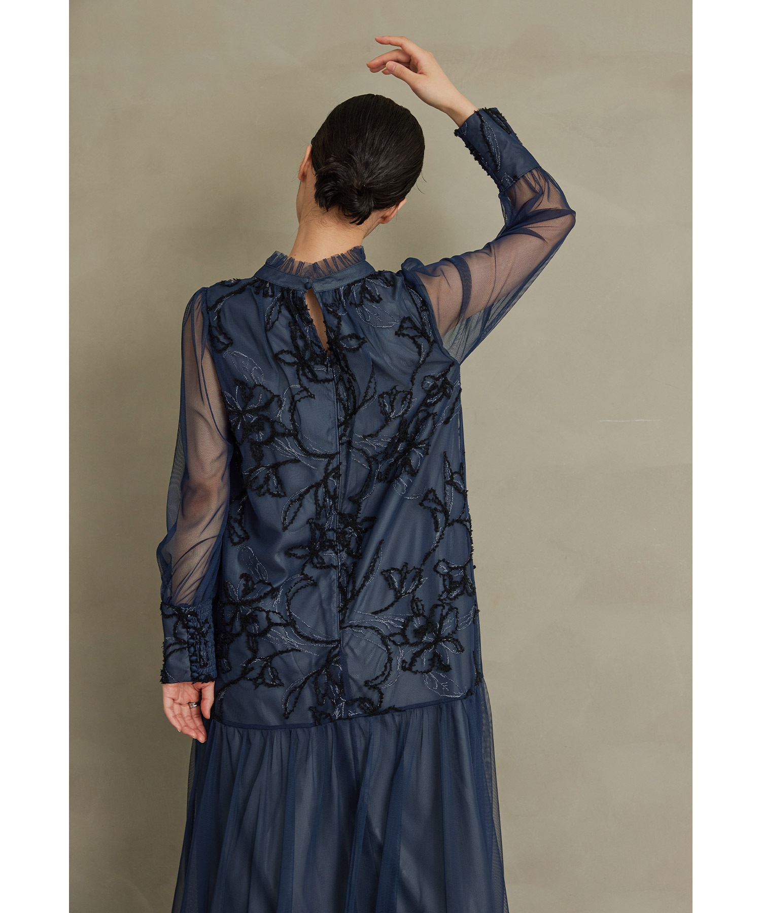 フェザーフラワーチュールドレス パーティードレス 結婚式 ワンピース 刺繍レース ラメ フレア Aライン お呼ばれ パーティー 二次会 披露宴 謝恩会 成人式 同窓会 卒業式 フォーマル