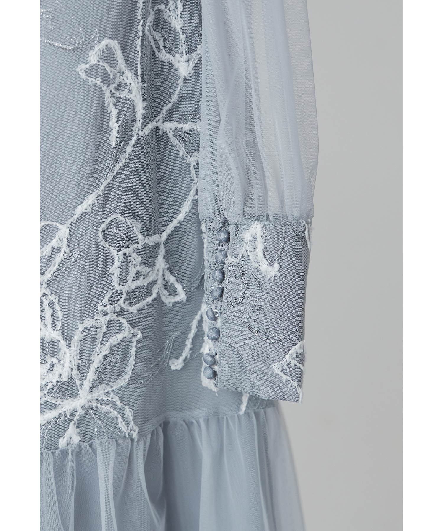 フェザーフラワーチュールドレス パーティードレス 結婚式 ワンピース 刺繍レース ラメ フレア Aライン お呼ばれ パーティー 二次会 披露宴 謝恩会 成人式 同窓会 卒業式 フォーマル