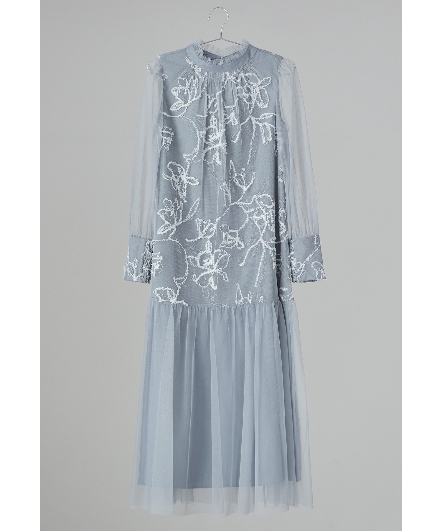 フェザーフラワーチュールドレス パーティードレス 結婚式 ワンピース 刺繍レース ラメ フレア Aライン お呼ばれ パーティー 二次会 披露宴 謝恩会 成人式 同窓会 卒業式 フォーマル