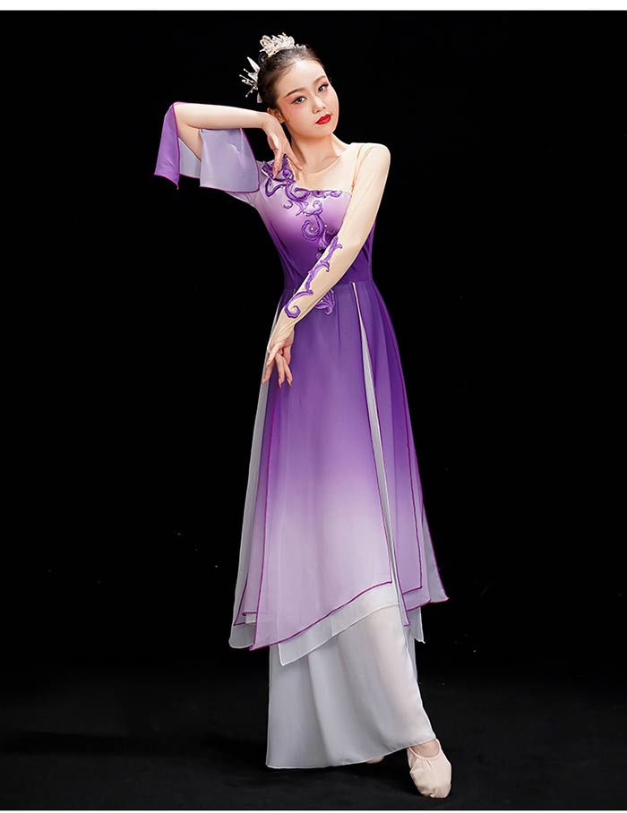 【2025限定SALE】古典ダンス衣装 レディース エスニック風 ステージ衣装 グラデーション ダンス衣装 ロングトップス ワイドパンツ 上下2点セット 中国古典舞踊ダンス衣装 ふんわり 中華風 ダン 【2025限定SALE】古典ダンス衣装 レディース エスニック風 ステージ衣装 グラデーション ダンス衣装 ロングトップス ワイドパンツ 上下2点セット 中国古典舞踊ダンス衣装 ふんわり 中華風 ダン