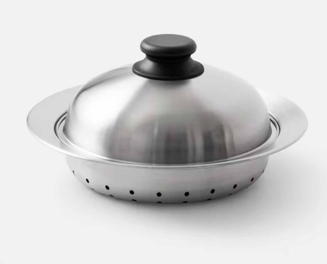 ステン 蒸し器+ドーム型 蓋 セット_20-24cm用 ステン 蒸し器+ドーム型 蓋 セット_20-24cm用