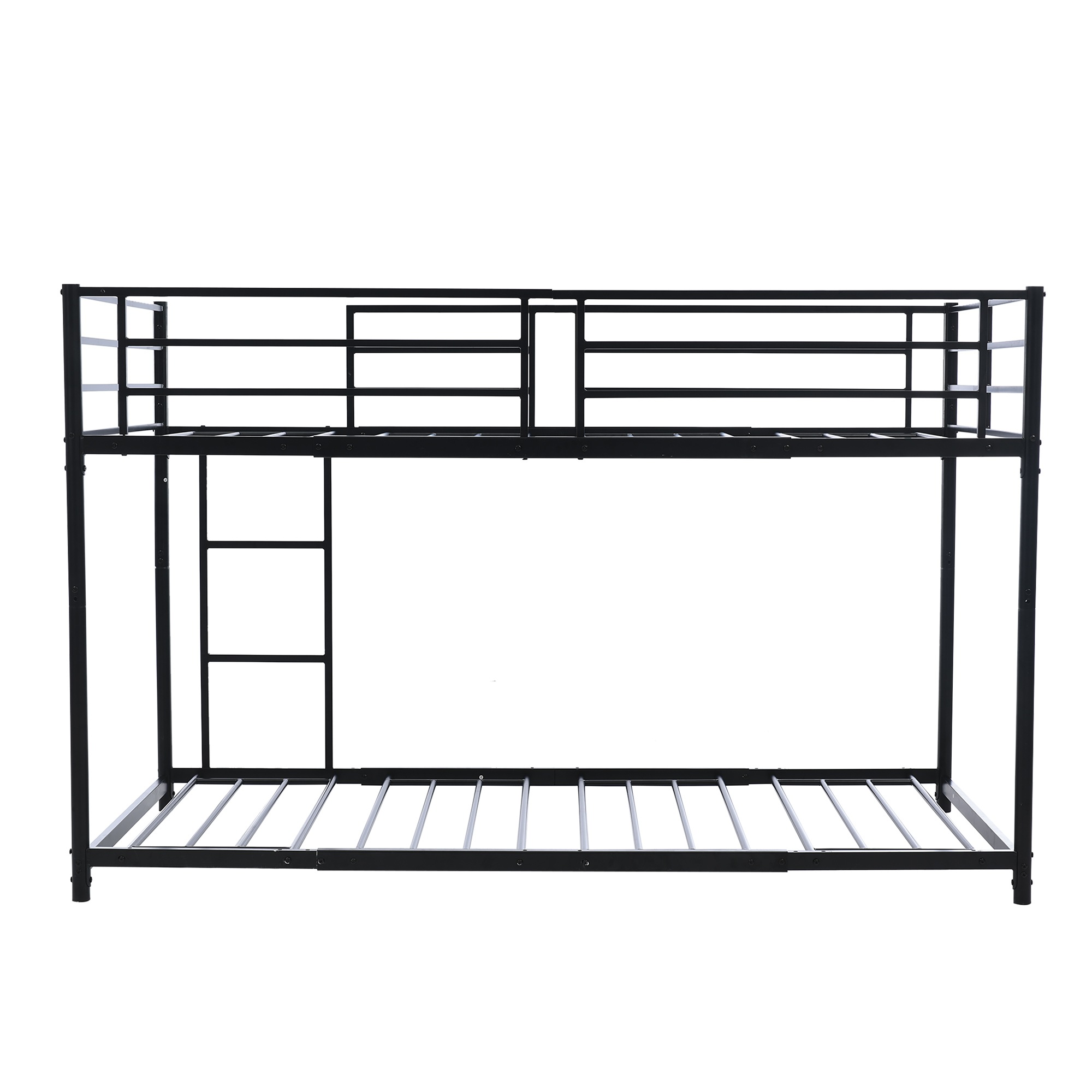 87【新作】【ホワイト】二段ベッド 2段ベッド スチール 耐震 ベッド シングル パイプベッド 2段ベット パイプ 金属製 頑丈 垂直はしご ロータイプ 2段ベッド 業務用二段ベッド 社員寮 学生寮