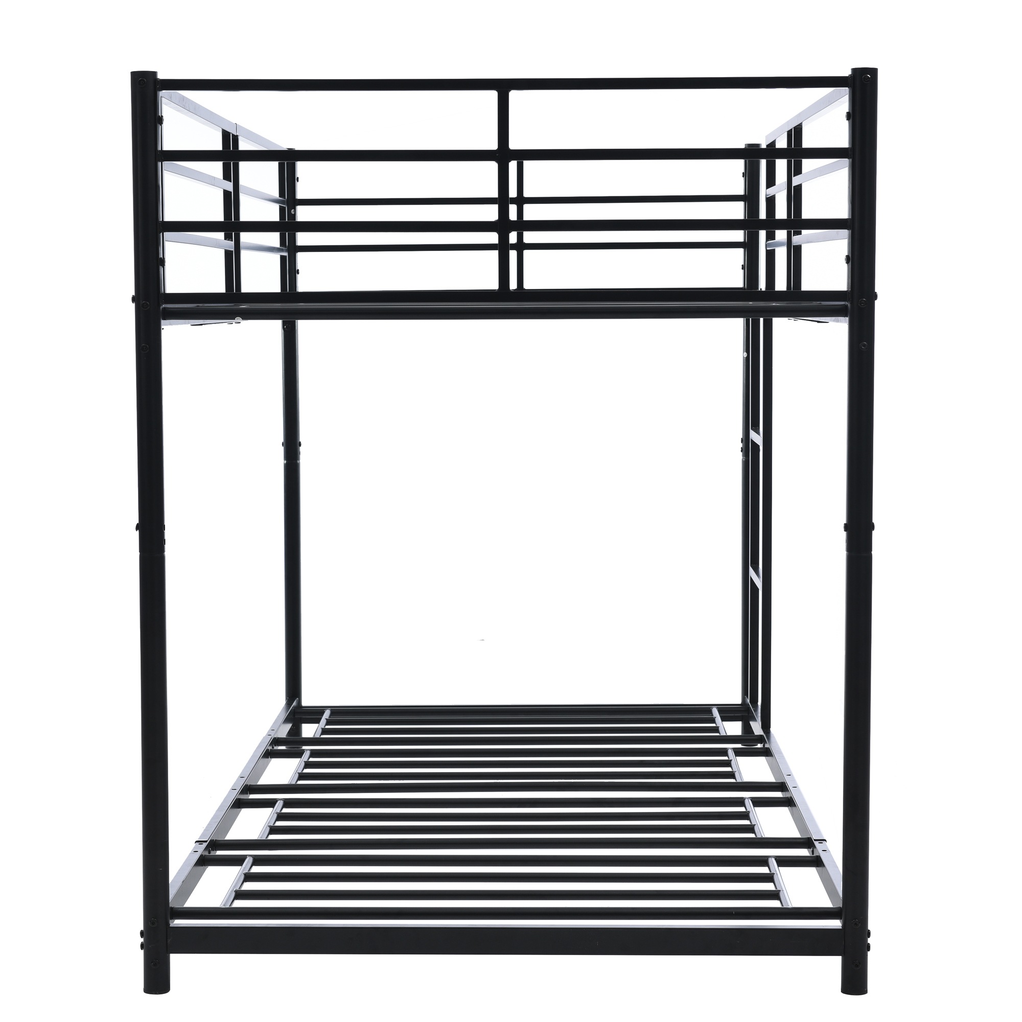 87【新作】【ホワイト】二段ベッド 2段ベッド スチール 耐震 ベッド シングル パイプベッド 2段ベット パイプ 金属製 頑丈 垂直はしご ロータイプ 2段ベッド 業務用二段ベッド 社員寮 学生寮