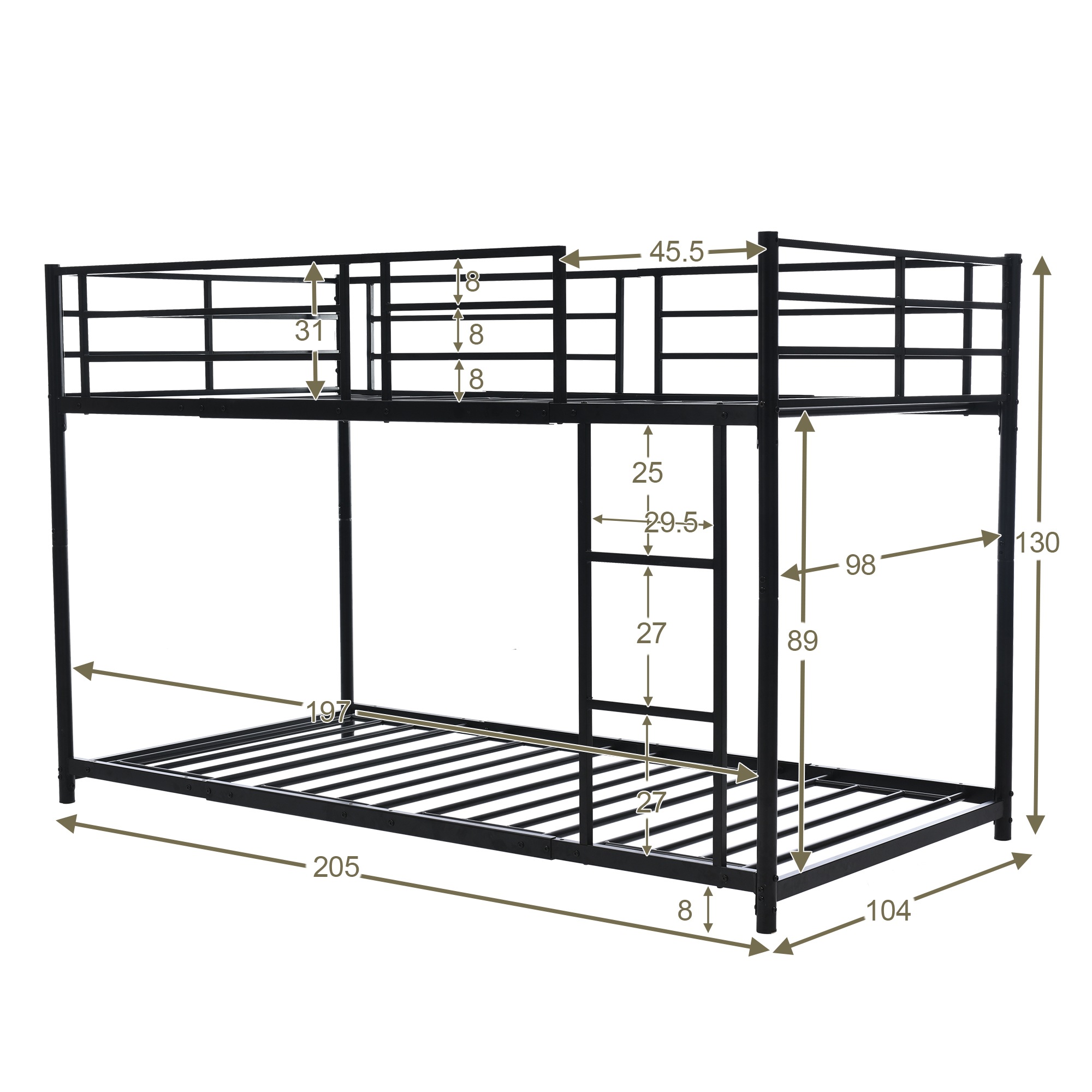 87【新作】【ホワイト】二段ベッド 2段ベッド スチール 耐震 ベッド シングル パイプベッド 2段ベット パイプ 金属製 頑丈 垂直はしご ロータイプ 2段ベッド 業務用二段ベッド 社員寮 学生寮