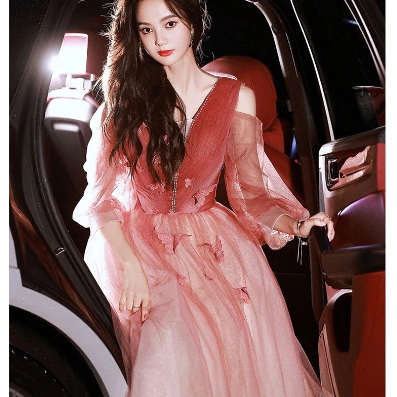 女性ため花嫁乾杯宴会イブニングドレス2025気質は普通に高貴に着用できますワンピースドレスその他 ワンピースドレス 女性ため花嫁乾杯宴会イブニングドレス2025気質は普通に高貴に着用できますワンピースドレスその他 ワンピースドレス