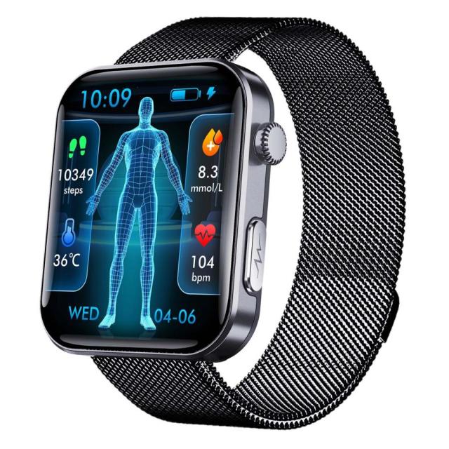 スマートウォッチ ECG心電図 血糖 通話機能 血圧測定 酸素濃度 高精度心拍数 通知 体温 睡眠 歩数計 尿酸 血中脂質 SOS 女性健康管理 タイマー 2025最新 スマートウォッチ ECG心電図 血糖 通話機能 血圧測定 酸素濃度 高精度心拍数 通知 体温 睡眠 歩数計 尿酸 血中脂質 SOS 女性健康管理 タイマー 2025最新